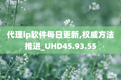 代理ip软件每日更新,权威方法推进_UHD45.93.55