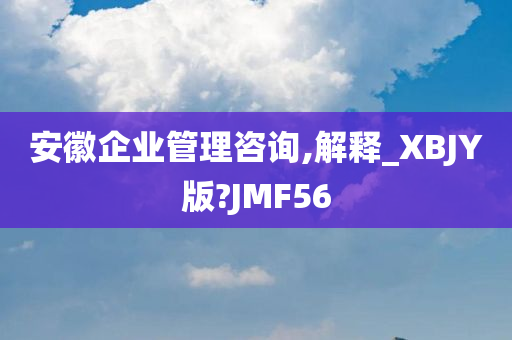 安徽企业管理咨询,解释_XBJY版?JMF56