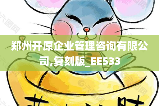 郑州开原企业管理咨询有限公司,复刻版_EE533