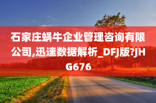 石家庄蜗牛企业管理咨询有限公司,迅速数据解析_DFJ版?JHG676