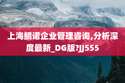 上海鲲诺企业管理咨询,分析深度最新_DG版?JJ555