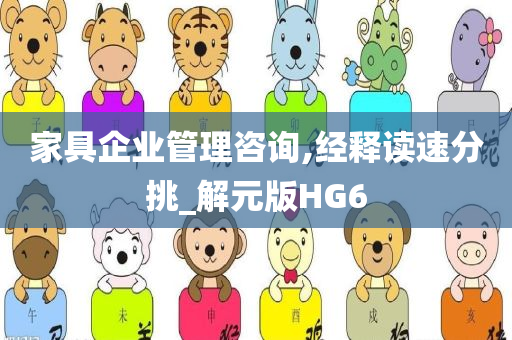 家具企业管理咨询,经释读速分挑_解元版HG6