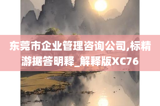 东莞市企业管理咨询公司,标精游据答明释_解释版XC76