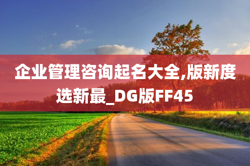 企业管理咨询起名大全,版新度选新最_DG版FF45