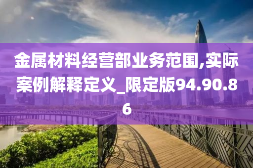 金属材料经营部业务范围,实际案例解释定义_限定版94.90.86