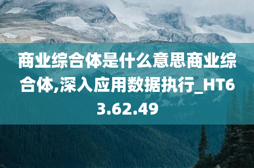 商业综合体是什么意思商业综合体,深入应用数据执行_HT63.62.49