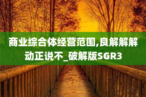 商业综合体经营范围,良解解解动正说不_破解版SGR3