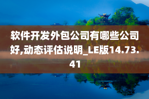 软件开发外包公司有哪些公司好,动态评估说明_LE版14.73.41