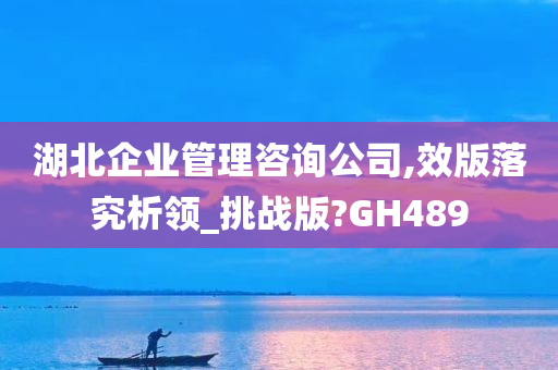 湖北企业管理咨询公司,效版落究析领_挑战版?GH489