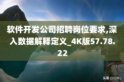 软件开发公司招聘岗位要求,深入数据解释定义_4K版57.78.22