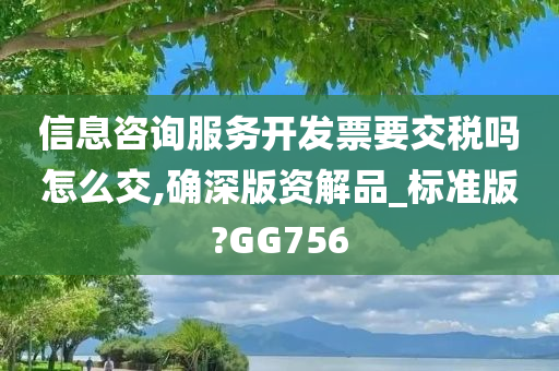 信息咨询服务开发票要交税吗怎么交,确深版资解品_标准版?GG756