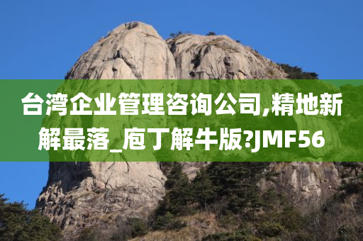 台湾企业管理咨询公司,精地新解最落_庖丁解牛版?JMF56