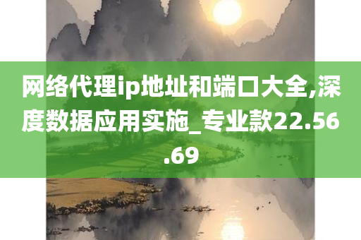 网络代理ip地址和端口大全,深度数据应用实施_专业款22.56.69