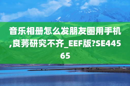 音乐相册怎么发朋友圈用手机,良莠研究不齐_EEF版?SE44565