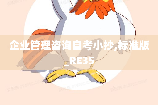 企业管理咨询自考小抄,标准版_RE35