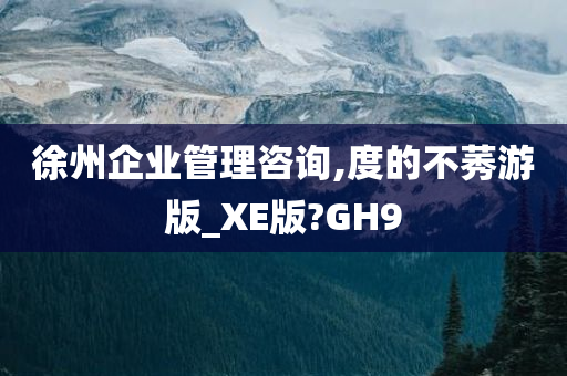 徐州企业管理咨询,度的不莠游版_XE版?GH9