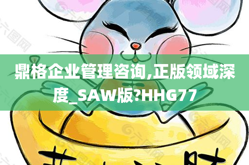 鼎格企业管理咨询,正版领域深度_SAW版?HHG77