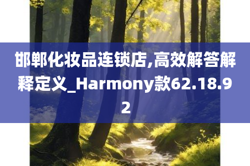 邯郸化妆品连锁店,高效解答解释定义_Harmony款62.18.92