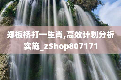 郑板桥打一生肖,高效计划分析实施_zShop807171