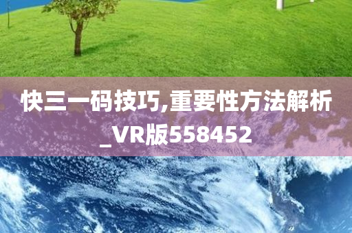 快三一码技巧,重要性方法解析_VR版558452