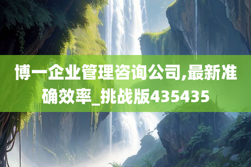 博一企业管理咨询公司,最新准确效率_挑战版435435