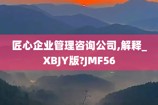 匠心企业管理咨询公司,解释_XBJY版?JMF56