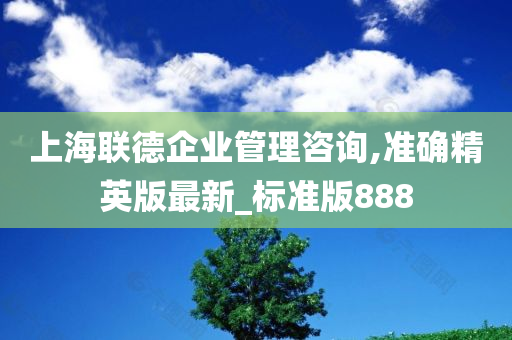 上海联德企业管理咨询,准确精英版最新_标准版888