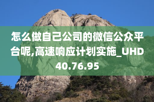 怎么做自己公司的微信公众平台呢,高速响应计划实施_UHD40.76.95