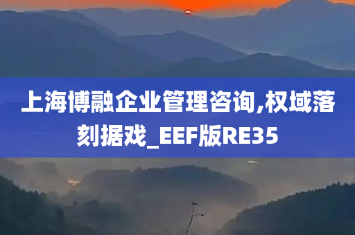 上海博融企业管理咨询,权域落刻据戏_EEF版RE35