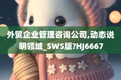 外贸企业管理咨询公司,动态说明领域_SWS版?HJ6667