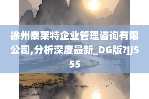 徐州泰莱特企业管理咨询有限公司,分析深度最新_DG版?JJ555