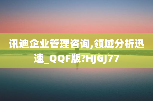 讯迪企业管理咨询,领域分析迅速_QQF版?HJGJ77