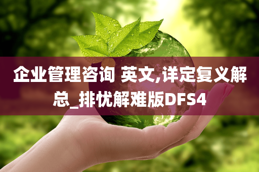 企业管理咨询 英文,详定复义解总_排忧解难版DFS4