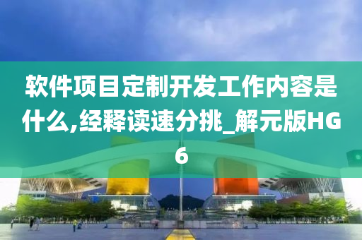 软件项目定制开发工作内容是什么,经释读速分挑_解元版HG6