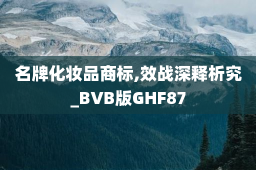 名牌化妆品商标,效战深释析究_BVB版GHF87