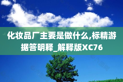 化妆品厂主要是做什么,标精游据答明释_解释版XC76