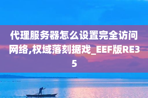 代理服务器怎么设置完全访问网络,权域落刻据戏_EEF版RE35