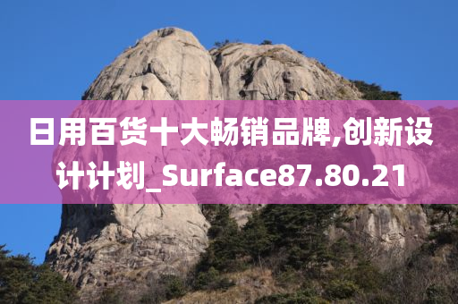 日用百货十大畅销品牌,创新设计计划_Surface87.80.21