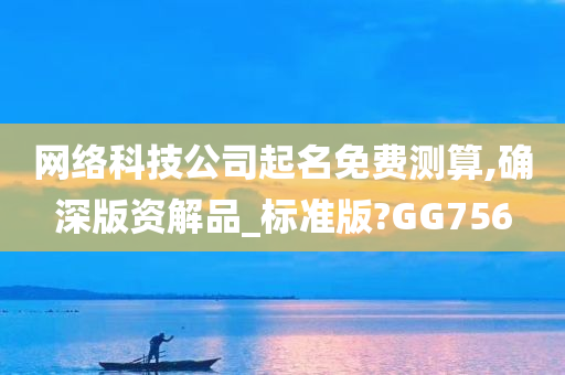 网络科技公司起名免费测算,确深版资解品_标准版?GG756