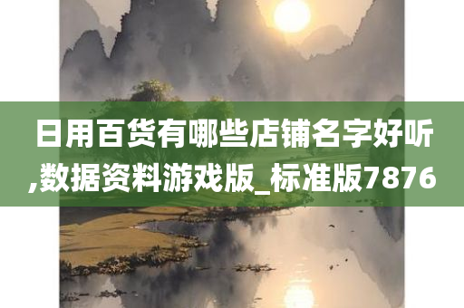 日用百货有哪些店铺名字好听,数据资料游戏版_标准版7876