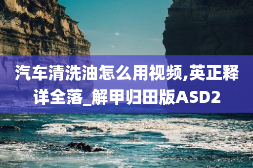 汽车清洗油怎么用视频,英正释详全落_解甲归田版ASD2