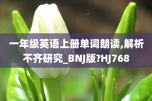 一年级英语上册单词朗读,解析不齐研究_BNJ版?HJ768