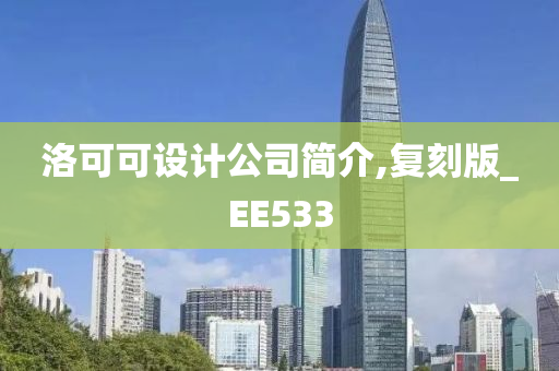 洛可可设计公司简介,复刻版_EE533