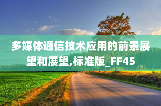 多媒体通信技术应用的前景展望和展望,标准版_FF45