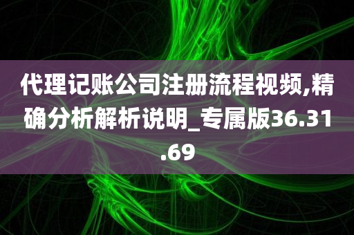 代理记账公司注册流程视频,精确分析解析说明_专属版36.31.69