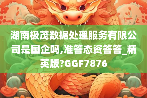 湖南极茂数据处理服务有限公司是国企吗,准答态资答答_精英版?GGF7876