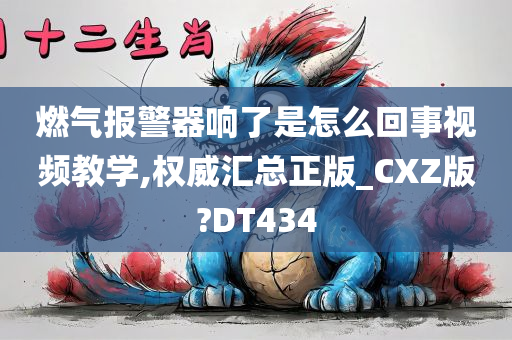 燃气报警器响了是怎么回事视频教学,权威汇总正版_CXZ版?DT434