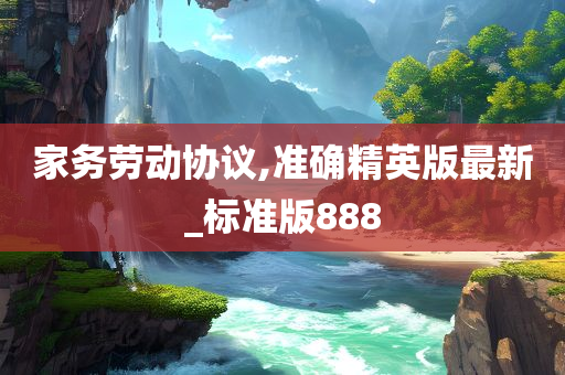 家务劳动协议,准确精英版最新_标准版888