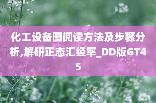 化工设备图阅读方法及步骤分析,解研正态汇经率_DD版GT45