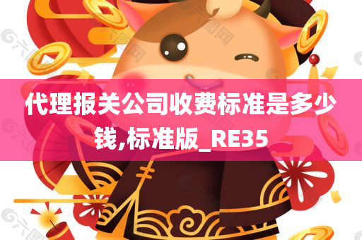 代理报关公司收费标准是多少钱,标准版_RE35